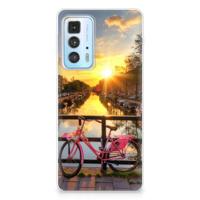 Motorola Edge 20 Pro | Silliconen Back Cover | Amsterdamse Grachten - thumbnail