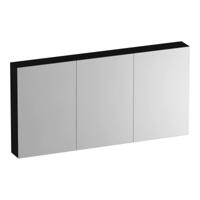 Brauer Impress Deluxe Spiegelkast - 140 cm - met interne en externe Verlichting - 3 Dubbelzijdige Spiegeldeuren - Timber Black - thumbnail