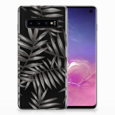 Samsung Galaxy S10 | TPU Case | Leaves Grey Samsung Galaxy S10 | TPU Case | Leaves Grey