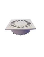Afvoer Tecnoagua T-88 PVC 10,5 x 10,5 x 4,4 cm Ø 4 cm Verticaal - thumbnail