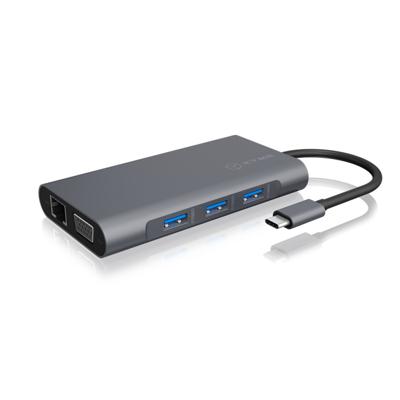 ICY BOX IB-DK4040-CPD notebook dock & poortreplicator Bedraad