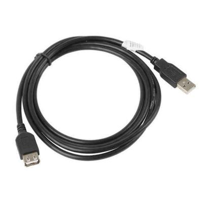 Verlengkabel USB Lanberg Mannelijk/Vrouwelijk 480 Mb/s Zwart Afmeting 5 m