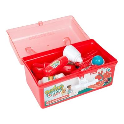 Toi-Toys Dokterskoffer rood met accessoires, 7dlg.