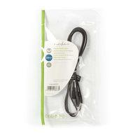 Stereo-Audiokabel | 3,5 mm Male - 3,5 mm Female | 1,0 m | Zwart - thumbnail