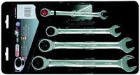 KS Tools 503.4204 5034204 Ringsleutel met ratelset Sleutelbreedte (metrisch) 10 - 19 mm - thumbnail