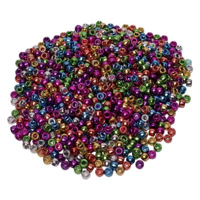 Colorations - pony kralen metallic 6x9 mm, 1000st. Colorations - pony kralen metallic 6x9 mm, 1000st.
