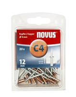 Novus blindklinknagel c4 x 12mm, koper | 20 stuks - 045-0040 045-0040 - thumbnail