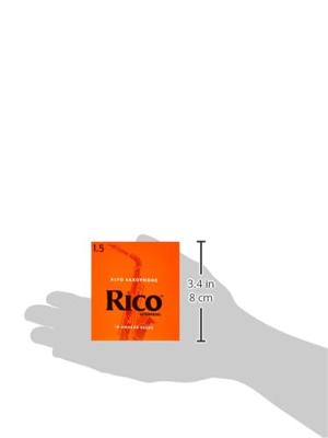 D'Addario Woodwinds RJA1015 Rico Altsaxofoonriet, 1.5, 10-pack, Unfiled D'Addario Woodwinds RJA1015 Rico Altsaxofoonriet, 1.5, 10-pack, Unfiled