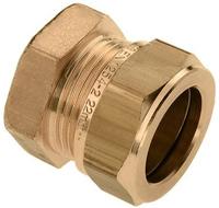 Bonfix knelkoppeling - Eindkoppeling - 12 mm - Messing - thumbnail