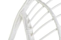 Hangende tuinstoel DKD Home Decor 90 x 70 x 110 cm Grijs Metaal Synthetische rotan Wit - thumbnail