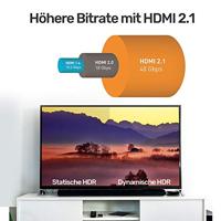 UNITEK C139W HDMI kabel 3 m HDMI Type A (Standaard) Zwart, Grijs - thumbnail