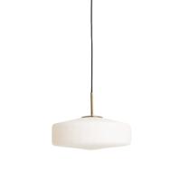 Light & Living HanglampPleat goud met wit Ø 30cm - 2971926 - thumbnail