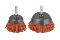 Bekerborstel Wolfcraft 1506000 Nylon Ø 65 mm 2 Stuks Ø 75 mm - thumbnail