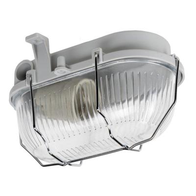 Buitenlamp Wandarmatuur Bulkhead IP44 - Grijs - Zonder Lichtbron - E27