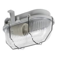 Buitenlamp Wandarmatuur Bulkhead IP44 - Grijs - Zonder Lichtbron - E27 - thumbnail