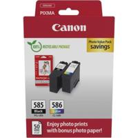 Canon PG-585/CL-586 PVP inktcartridge 2 stuk(s) Origineel Zwart, Cyaan, Magenta, Geel - thumbnail
