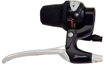 Saccon remgreep r-brake rechts nexus 4-vinger zw/zilver l214a5w3r04