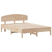 Bedframe zonder matras massief grenenhout 160x200 cm - thumbnail