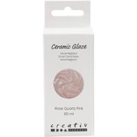 Creativ Company Keramiek glazuur, 984-1101 °c, dekkend, rose, 60 ml/ 1 fles - thumbnail
