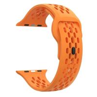 By Qubix - Ultimate Sport Edition bandje - Oranje - Compatible met Apple Watch 44mm / 45mm / 46mm / 49mm - Compatible Apple watch bandjes - thumbnail