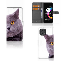 Motorola Edge 20 Lite | Telefoonhoesje | Met pasjeshouder | Kat - thumbnail