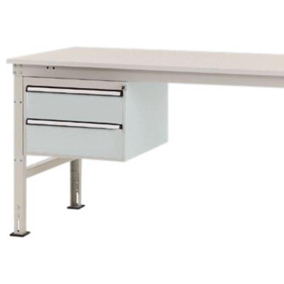 Manuflex ZB4514.7035 Behuizing onderbouw stationair, gebruiksh. 300 mm met 2 lades. Voor tafel diepte 1200 mm Manuflex ZB4514.7035 Behuizing onderbouw stationair, gebruiksh. 300 mm met 2 lades. Voor tafel diepte 1200 mm