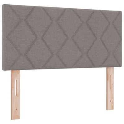 Boxspringbed met Matras in Taupe, 90 x 200 cm, Stof