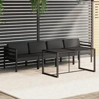 5-delige Loungeset met kussens aluminium antracietkleurig - thumbnail