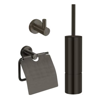 Best Design Toiletset One Pack Moya Gunmetal Best Design Toiletset One Pack Moya Gunmetal