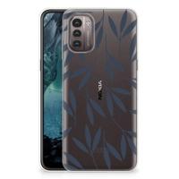 Nokia G21 | G11 | TPU Case | Leaves Blue - thumbnail