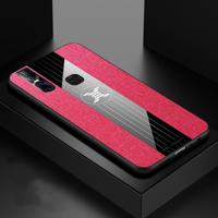 Voor vivo S1/V15 XINLI stiksels doek textuur schokbestendig TPU beschermhoes (rood) - thumbnail