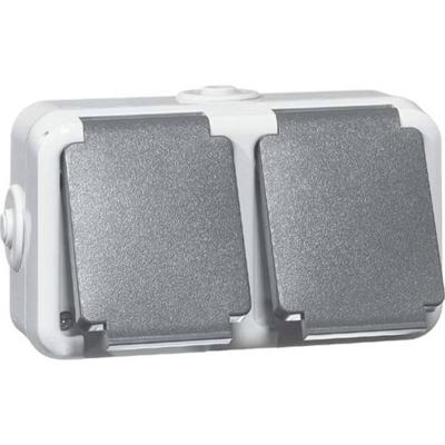 PEHA by Honeywell 306211 Wandcontactdoos Compleet 1-voudig Grijs 1 stuk(s)