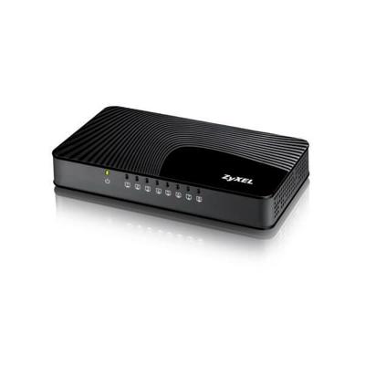 Zyxel 8-poorts Gigabit Ethernet-switch voor gaming en media, Levenslange garantie [GS108S]