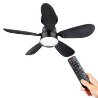 Plafondlamp met ventilator - 25W 1100lm 3000K/6500K Verwijderbare bladen Gemakkelijke installatie - thumbnail