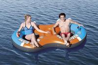Bestway zwembad fast set opblaasbaar rond 183x51 cm blauw - thumbnail