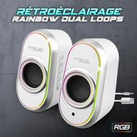 PC speakers Spirit of Gamer SP-5500WT Wit 3 W 6 W Bluetooth luidspreker - thumbnail