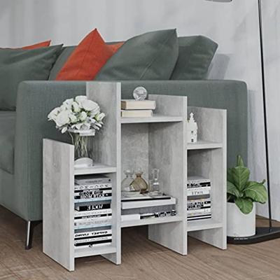 VidaXL Bijzetkast 60x26x60 cm bewerkt hout betongrijs