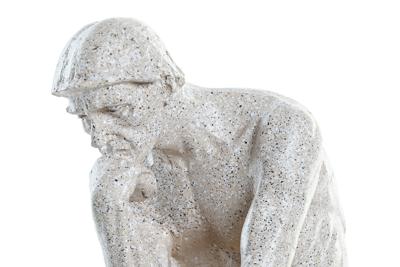 Decoratieve figuren DKD Home Decor The Thinker Beige Mannen 12 x 11 x 25 cm