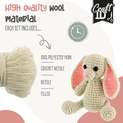 Craft ID Haakpakket konijn, 12x9x12cm