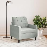 Fauteuil 60 cm fluweel lichtgrijs - thumbnail