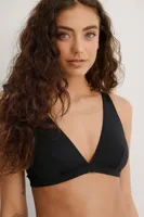 Na-KD dames top - Soft micro top - Zwart - thumbnail