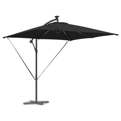 Cantilever Banana Parasol Zwart 249 x 249 x 250 cm