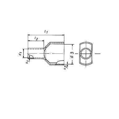 Klauke 87310 Dubbele adereindhulzen 2.5 mm² Deels geïsoleerd Blauw 100 stuk(s)