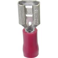 TRU COMPONENTS 1582969 Platte stekker (female) Insteekbreedte: 2.80 mm Insteekdikte: 0.50 mm 180 ° Deels geïsoleerd Rood 1 stuk(s) - thumbnail