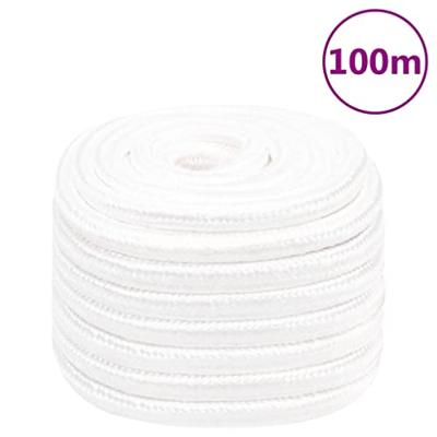 VidaXL Boottouw 20 mm 100 m polypropyleen volwit VidaXL Boottouw 20 mm 100 m polypropyleen volwit