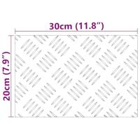 VidaXL Trap tread rechthoekig 2 pcs zilver 30 x 20 cm aluminium - thumbnail