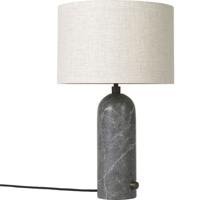 Gubi Gravity Small Tafellamp - Grijs marmer & Canvas wit - thumbnail