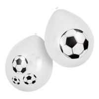 Boland Latex ballonnen voetbal 25cm, 6st. - thumbnail