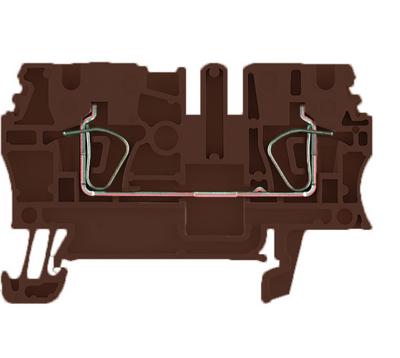 Weidmüller 1683300000 Doorgangsserieklem Spanveer Bruin 100 stuk(s)