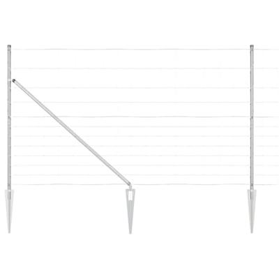 Weidehekwerk Zilver 50 x 1.4 m Gegalvaniseerd staal